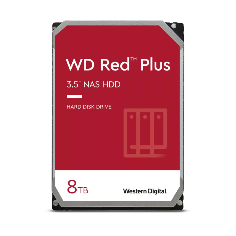 Накопичувач HDD WD 8TB Red Plus NAS 3.5-Inch (WD80EFZZ)